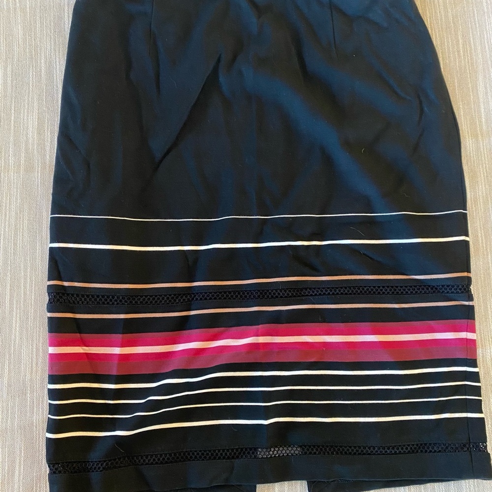 WHBM Striped Ponte Knit Skirt NWOT